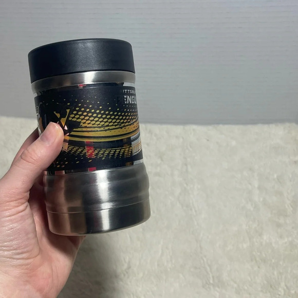 Pittsburgh Penguins Graphic Stainless Steel Koozie 🖤💛 - Picture 2 of 6